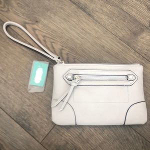 [Maurices] light grey wristlet